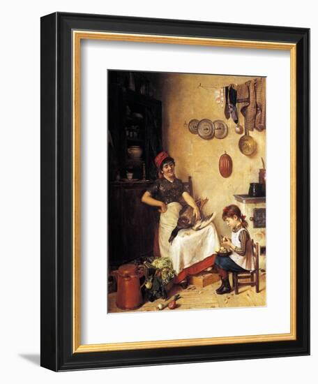 Kitchen Help-Isidor Kaufmann-Framed Art Print