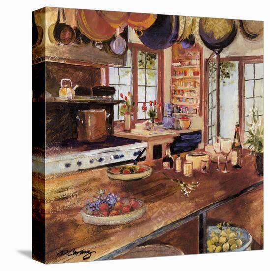 Kitchen II-Carney-Framed Stretched Canvas