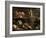 Kitchen Interior with Still Life, Maid by the Fire-Adriaen van Utrecht-Framed Giclee Print