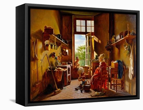 Kitchen Interior-Martin Drolling-Framed Premier Image Canvas