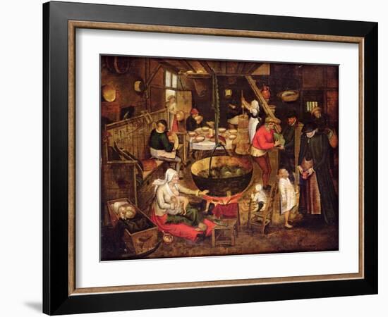 Kitchen Interior-Pieter Bruegel the Elder-Framed Giclee Print