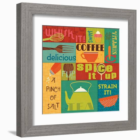 Kitchen It! I-Jess Aiken-Framed Art Print