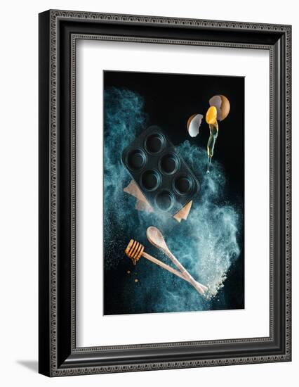 Kitchen mess: honey muffins-Dina Belenko-Framed Photographic Print