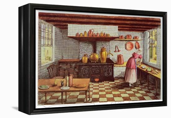 Kitchen of the Hotel St.Lucas, in the Hoogstraat, Rotterdam, 1834-Mary Ellen Best-Framed Premier Image Canvas
