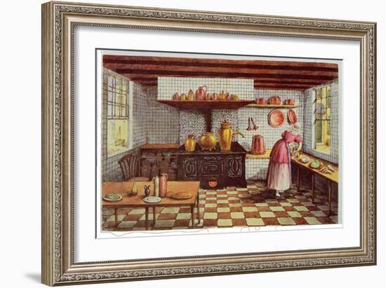 Kitchen of the Hotel St.Lucas, in the Hoogstraat, Rotterdam, 1834-Mary Ellen Best-Framed Giclee Print