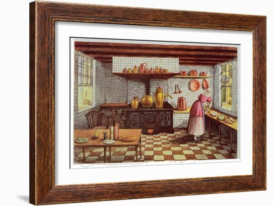 Kitchen of the Hotel St.Lucas, in the Hoogstraat, Rotterdam, 1834-Mary Ellen Best-Framed Giclee Print