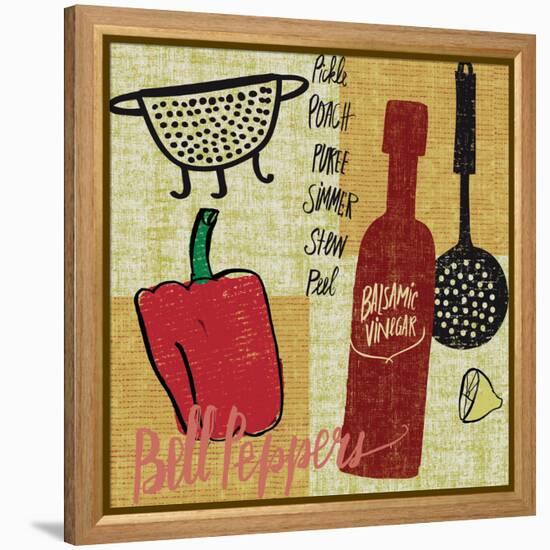 Kitchen Play III-Cheryl Warrick-Framed Stretched Canvas