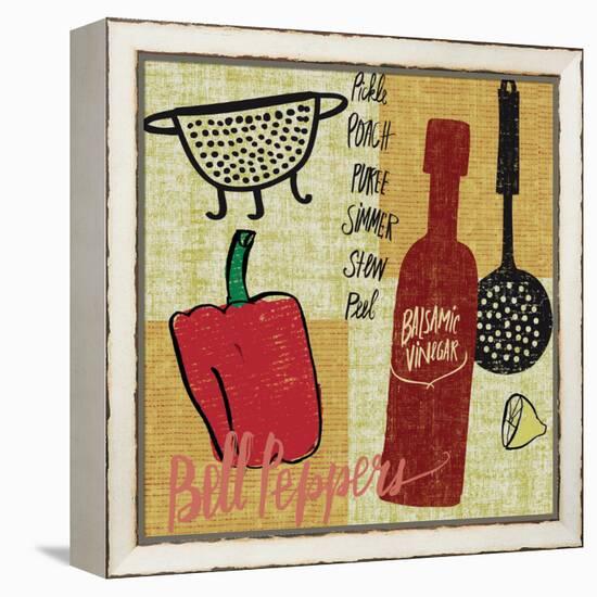 Kitchen Play III-Cheryl Warrick-Framed Stretched Canvas