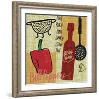 Kitchen Play III-Cheryl Warrick-Framed Art Print