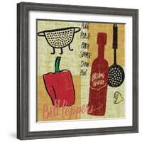 Kitchen Play III-Cheryl Warrick-Framed Art Print