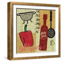 Kitchen Play III-Cheryl Warrick-Framed Art Print
