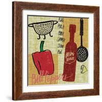 Kitchen Play III-Cheryl Warrick-Framed Art Print