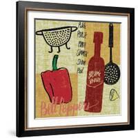Kitchen Play III-Cheryl Warrick-Framed Art Print