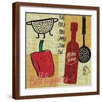 Kitchen Play III-Cheryl Warrick-Framed Art Print