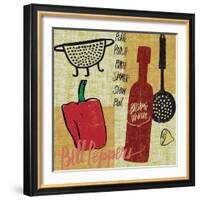 Kitchen Play III-Cheryl Warrick-Framed Art Print
