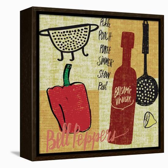 Kitchen Play III-Cheryl Warrick-Framed Stretched Canvas