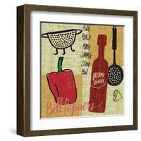 Kitchen Play III-Cheryl Warrick-Framed Art Print