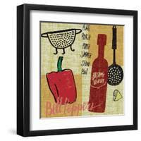 Kitchen Play III-Cheryl Warrick-Framed Art Print