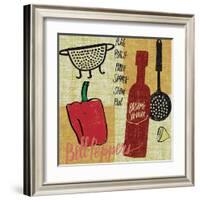 Kitchen Play III-Cheryl Warrick-Framed Art Print