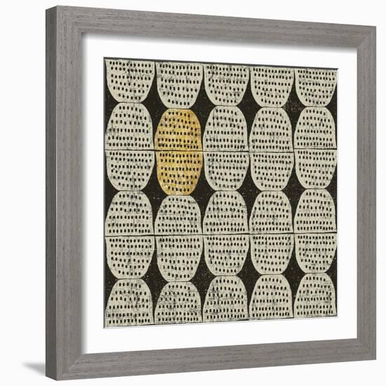 Kitchen Play Pattern II BWG-Cheryl Warrick-Framed Art Print