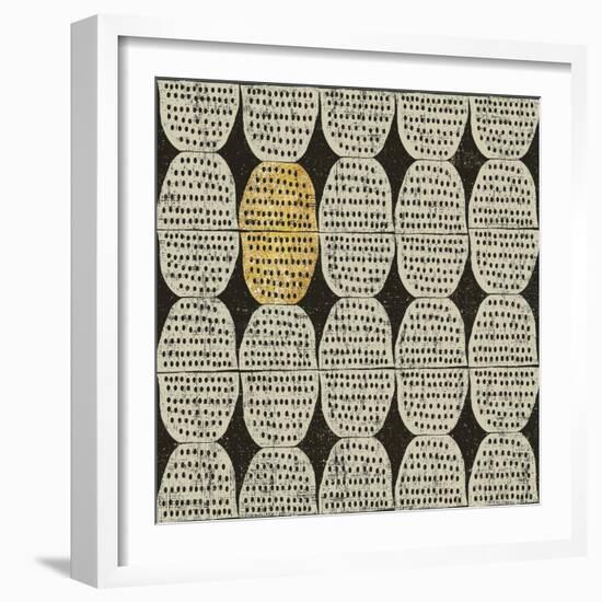 Kitchen Play Pattern II BWG-Cheryl Warrick-Framed Art Print