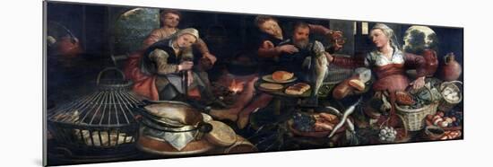 Kitchen Scene, Pieter Aertsen-Pieter Aertsen-Mounted Art Print