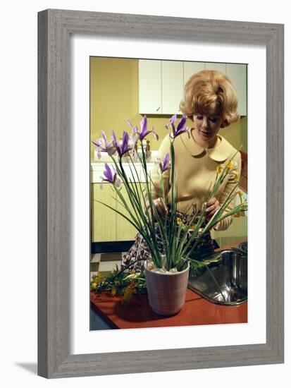 Kitchen Scene, Warwick, Warwickshire, 1966-Michael Walters-Framed Photographic Print