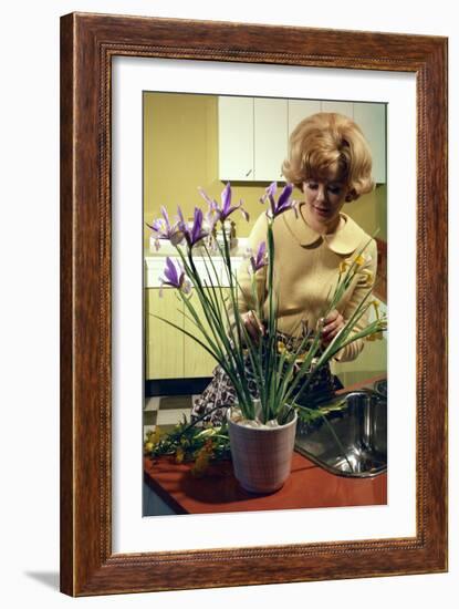 Kitchen Scene, Warwick, Warwickshire, 1966-Michael Walters-Framed Photographic Print