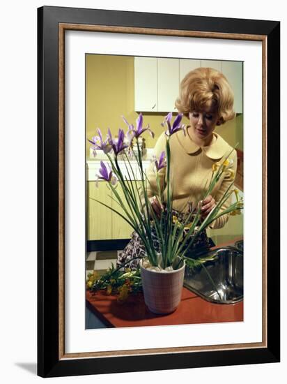 Kitchen Scene, Warwick, Warwickshire, 1966-Michael Walters-Framed Photographic Print