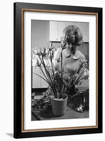 Kitchen Scene, Warwick, Warwickshire, 1966-Michael Walters-Framed Photographic Print