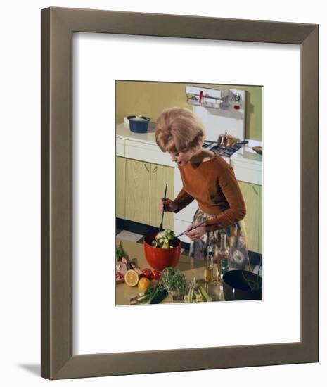 Kitchen Scene, Warwick, Warwickshire, 1966-Michael Walters-Framed Photographic Print