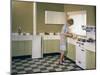 Kitchen Scene, Warwick, Warwickshire, 1966-Michael Walters-Mounted Photographic Print