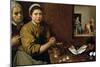 Kitchen Scene with Christ in the House of Martha and Mary, circa 1618-Diego Velazquez-Mounted Giclee Print