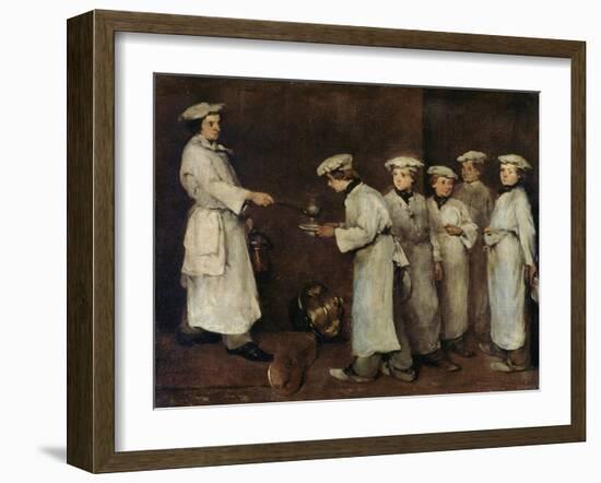 Kitchen Scene-Auguste Theodule Ribot-Framed Giclee Print