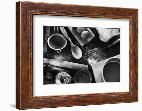 Kitchen Table in a Rustic Style-gutaper-Framed Photographic Print