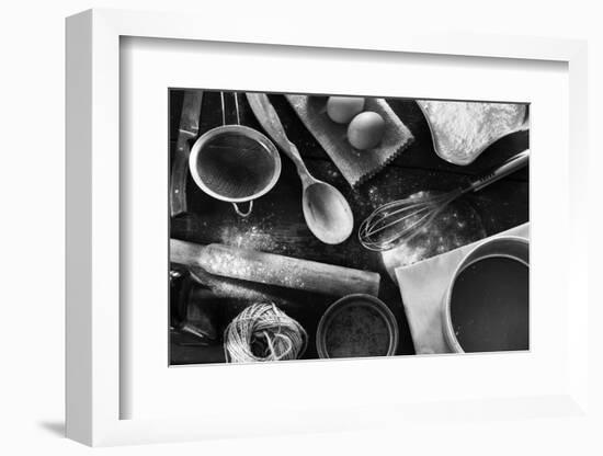 Kitchen Table in a Rustic Style-gutaper-Framed Photographic Print