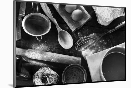 Kitchen Table in a Rustic Style-gutaper-Mounted Photographic Print