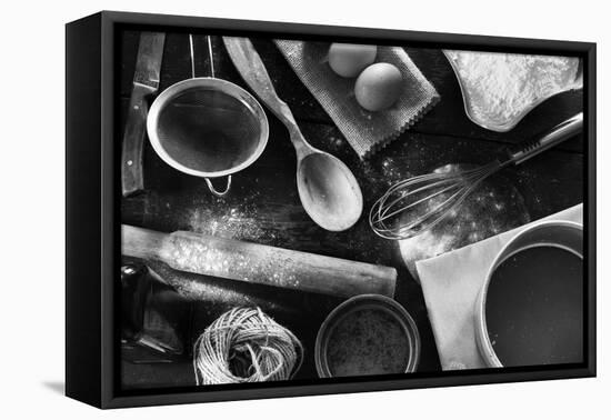 Kitchen Table in a Rustic Style-gutaper-Framed Premier Image Canvas