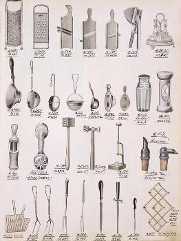 Kitchen Utensils, from a Trade Catalogue of Domestic Goods and