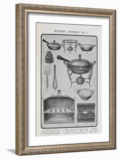 Kitchen Utensils-Isabella Beeton-Framed Giclee Print