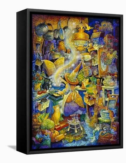 Kitchen Witch-Bill Bell-Framed Premier Image Canvas