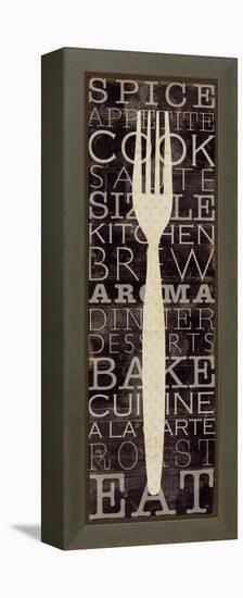 Kitchen Words I-Pela Design-Framed Stretched Canvas