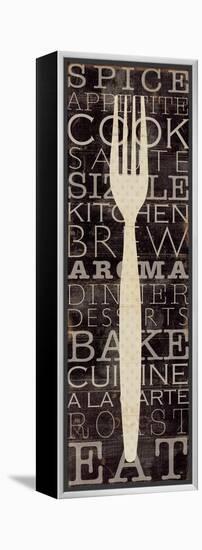 Kitchen Words I-Pela Design-Framed Stretched Canvas