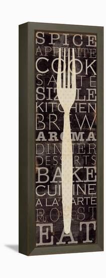 Kitchen Words I-Pela Design-Framed Stretched Canvas