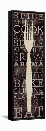 Kitchen Words I-Pela Design-Framed Stretched Canvas