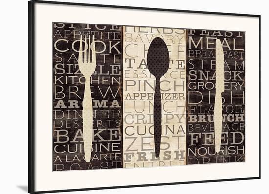 Kitchen Words Trio-Jess Aiken-Framed Art Print