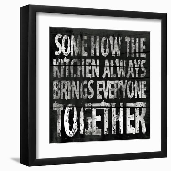 Kitchen-Jace Grey-Framed Art Print