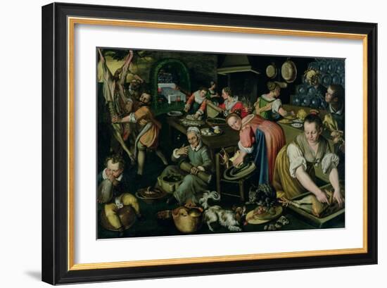 Kitchen-Vincenzo Campi-Framed Giclee Print