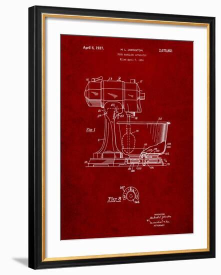 Kitchenaid Kitchen Mixer Patent-Cole Borders-Framed Art Print