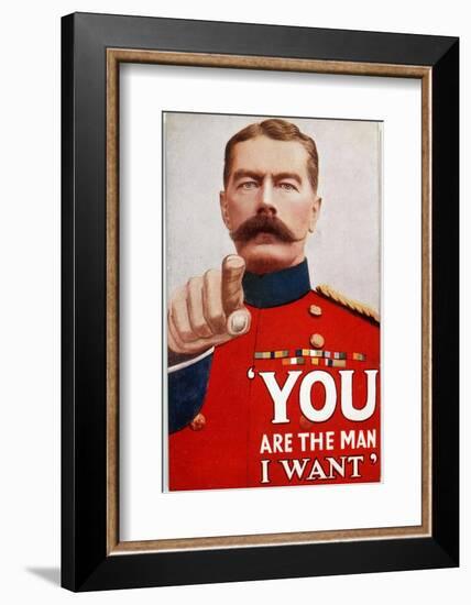 Kitchener Poster Recruitment Poster Featuring Kitchener: "You are the Man I Want"-null-Framed Photographic Print